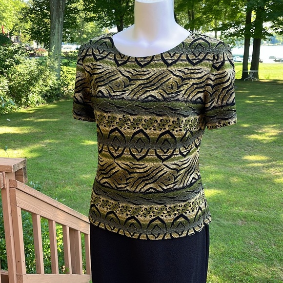 Vintage Dressbarn 80’s stretch sheath dress 8 - Picture 2 of 10